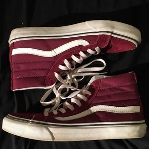 Maroon vans